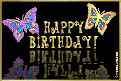 Image result for Birthday animations with butterflies