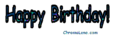 Another friends image: (HappyBirthday5) for MySpace from ChromaLuna