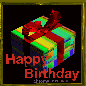 Another friends image: (Happy_Birthday_Present-1) for MySpace from ChromaLuna