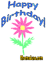 Another friends image: (happy_birthday_flower2) for MySpace from ChromaLuna
