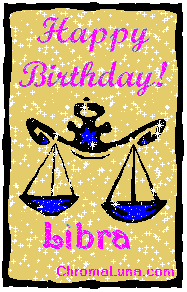Happy Birthday Libra! - Libra g