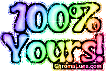 Another 100% image: (100_percent_yours_rainbow) for MySpace from ChromaLuna