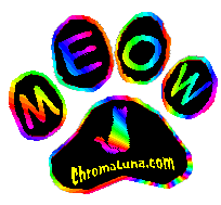 Another cats image: (rainbow_meow_paw) for MySpace from ChromaLuna