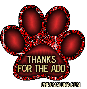 Another thankyou image: (PawAdd) for MySpace from ChromaLuna