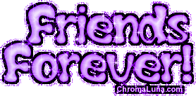 Another friendship image: (friends_forever_purple) for MySpace from ChromaLuna