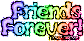 Another friendship image: (friends_forever_rainbow) for MySpace from ChromaLuna