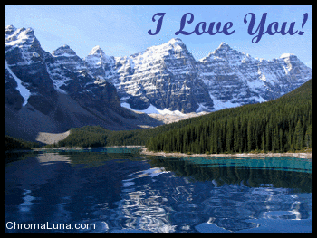 Another love image: (i_love_you_Lake_louise) for MySpace from ChromaLuna
