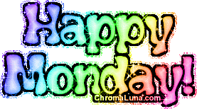 Another monday image: (happy_monday_rainbow) for MySpace from ChromaLuna