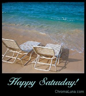 Another saturday image: (happy_saturday_beach) for MySpace from ChromaLuna