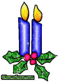 Another christmas image: (2candles3) for MySpace from ChromaLuna