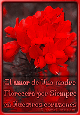 Another Spanish mothers day gifs image: (Madre_Corazones_Flower_2) for MySpace from ChromaLuna