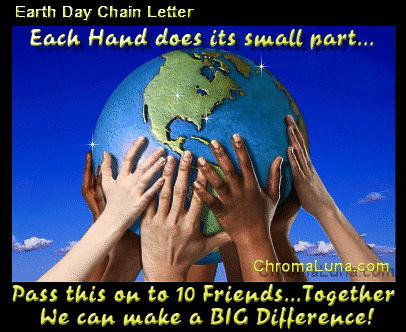 Another earthday image: (EarthDayChain) for MySpace from ChromaLuna