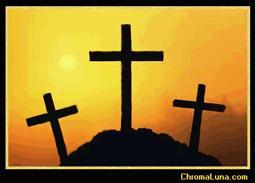 Another easter image: (3crosses) for MySpace from ChromaLuna