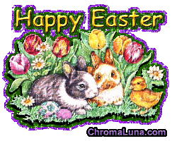 Another easter image: (Bunnies) for MySpace from ChromaLuna