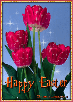Another easter image: (EasterTulips) for MySpace from ChromaLuna