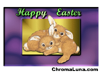Another easter image: (HuggingBunnies) for MySpace from ChromaLuna