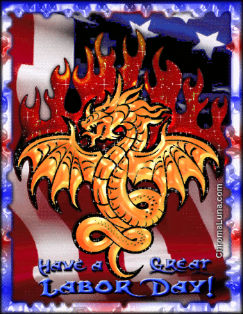 Another laborday image: (Labor_Day_Dragon) for MySpace from ChromaLuna