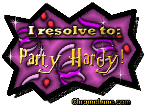 Another newyear image: (PartyHardy) for MySpace from ChromaLuna.com
