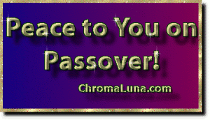 Another passover image: (PassoverPeace) for MySpace from ChromaLuna
