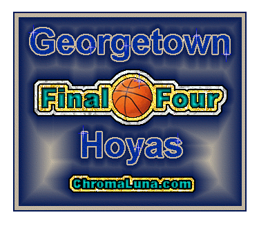 Another basketball image: (GeorgetownFF) for MySpace from ChromaLuna