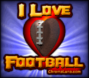 Another football image: (FootballHeart2) for MySpace from ChromaLuna