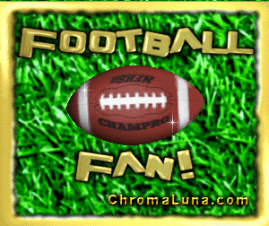 Another football image: (Football_Fan) for MySpace from ChromaLuna