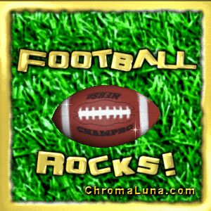 Another football image: (Football_Rocks) for MySpace from ChromaLuna