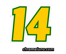 Another NASCAR_Numbers image: (NASCAR_14_Large) for MySpace from ChromaLuna