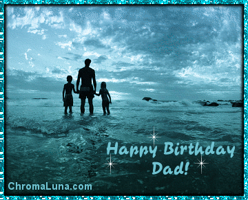 Another family image: (HappyBirthdayDad) for MySpace from ChromaLuna