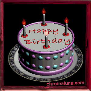 MySpace Happy Birthday Comments - Animated Birthday Cake