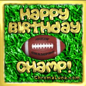 Another football image: (Birthday_football) for MySpace from ChromaLuna