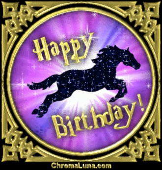 Another friends image: (Horse_Birthday2) for MySpace from ChromaLuna