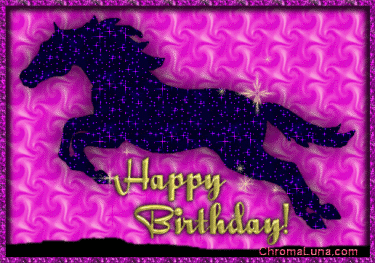 Another friends image: (Jumping_Horse_Birthday) for MySpace from ChromaLuna