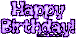 Another friends image: (happy_birthday_purple_glitter) for MySpace from ChromaLuna