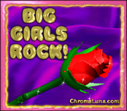 Another Girly image: (Big_Girls_Rock_Rose) for MySpace from ChromaLuna