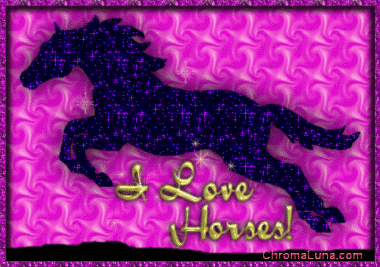 Another Girly image: (I_Love_Horses_Jumping) for MySpace from ChromaLuna