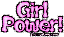 Another Girly image: (girl_power_pink) for MySpace from ChromaLuna