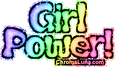 Another Girly image: (girl_power_rainbow) for MySpace from ChromaLuna