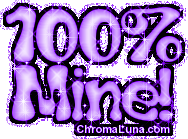 Another 100% image: (100_percent_mine_purple) for MySpace from ChromaLuna