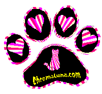 Another cats image: (pink_heart_paw) for MySpace from ChromaLuna