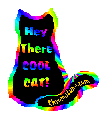 Another cats image: (rainbow_hey_there_cool_cat) for MySpace from ChromaLuna