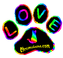 Another cats image: (rainbow_love_paw) for MySpace from ChromaLuna