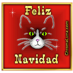 Another christmas image: (FelizNavidad_cat) for MySpace from ChromaLuna