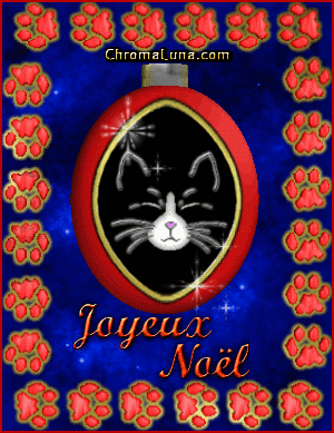 Another christmas image: (Joyeux_Noel_Cat_Ornament) for MySpace from ChromaLuna