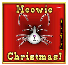 Another christmas image: (Meowie2) for MySpace from ChromaLuna