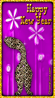 Another newyears image: (Cat_Butt_New_Year) for MySpace from ChromaLuna