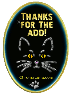 Another responses image: (Cat_Thanks_Add) for MySpace from ChromaLuna