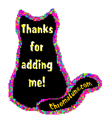 Another thankyou image: (thanks_for_adding_me_cat_confetti) for MySpace from ChromaLuna