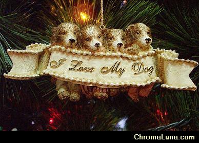 Another christmas image: (LoveMyDog) for MySpace from ChromaLuna