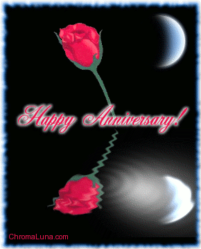 Another aniversary image: (happy_anniversary_reflecting_rose) for MySpace from ChromaLuna
